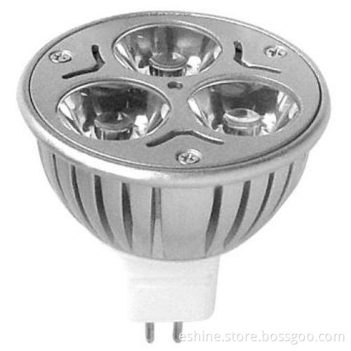 White aluminum LED spotlight, 3*1W white or warm white CE GS GOST CB